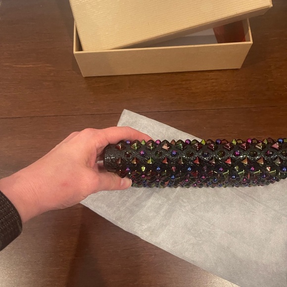 Christian Louboutin Panettone Multicolor Studded Spike Wallet - Picture 3 of 8